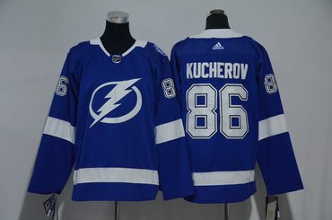 Youth Lightning 86 Nikita Kucherov Blue Youth Adidas Jersey