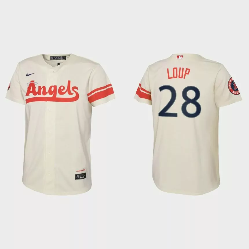 Youth Los Angeles Angels Aaron Loup Cream 2022 City Connect Replica Jersey