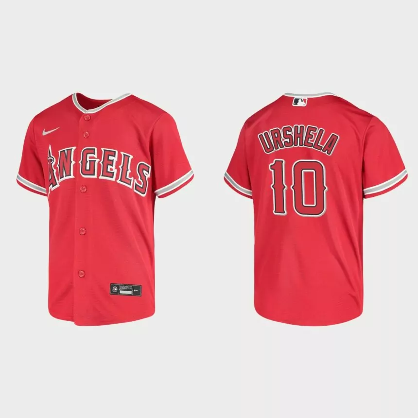 Youth Los Angeles Angels Gio Urshela Red Replica Jersey