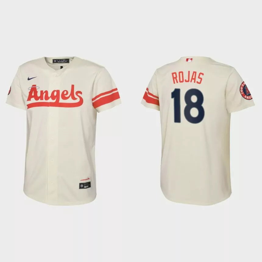 Youth Los Angeles Angels Jose Rojas Cream 2022 City Connect Replica Jersey