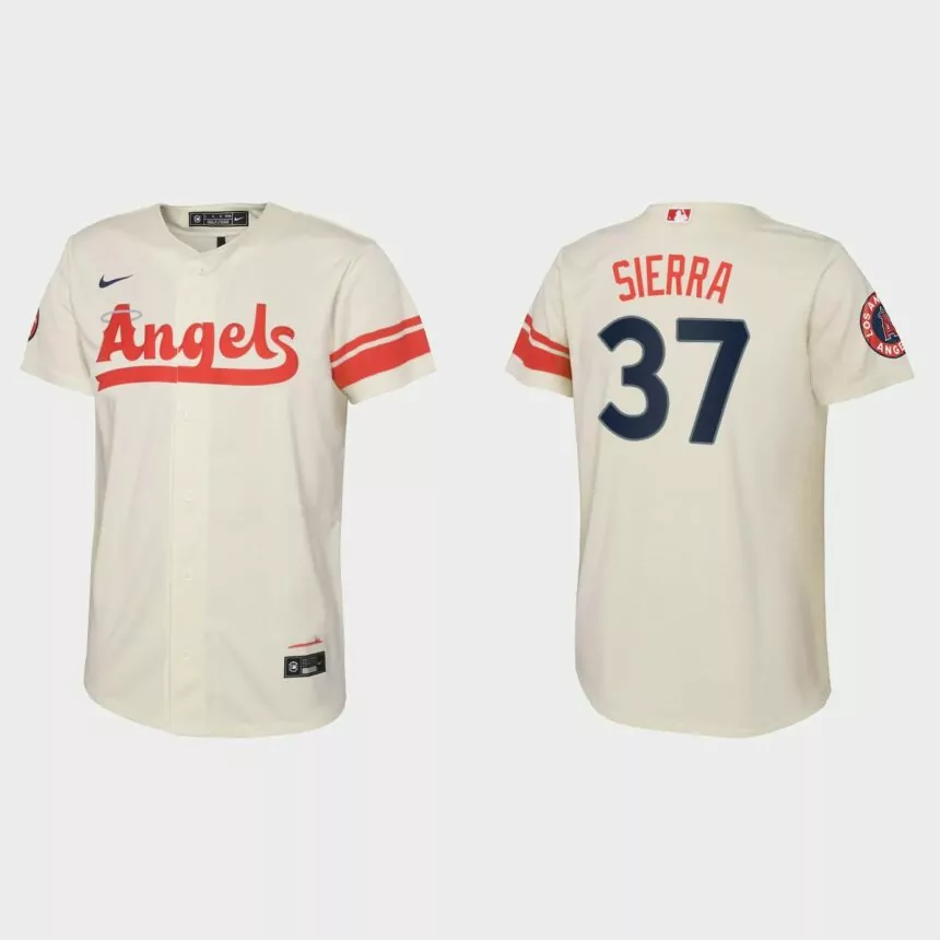 Youth Los Angeles Angels Magneuris Sierra Cream 2022 City Connect Replica Jersey