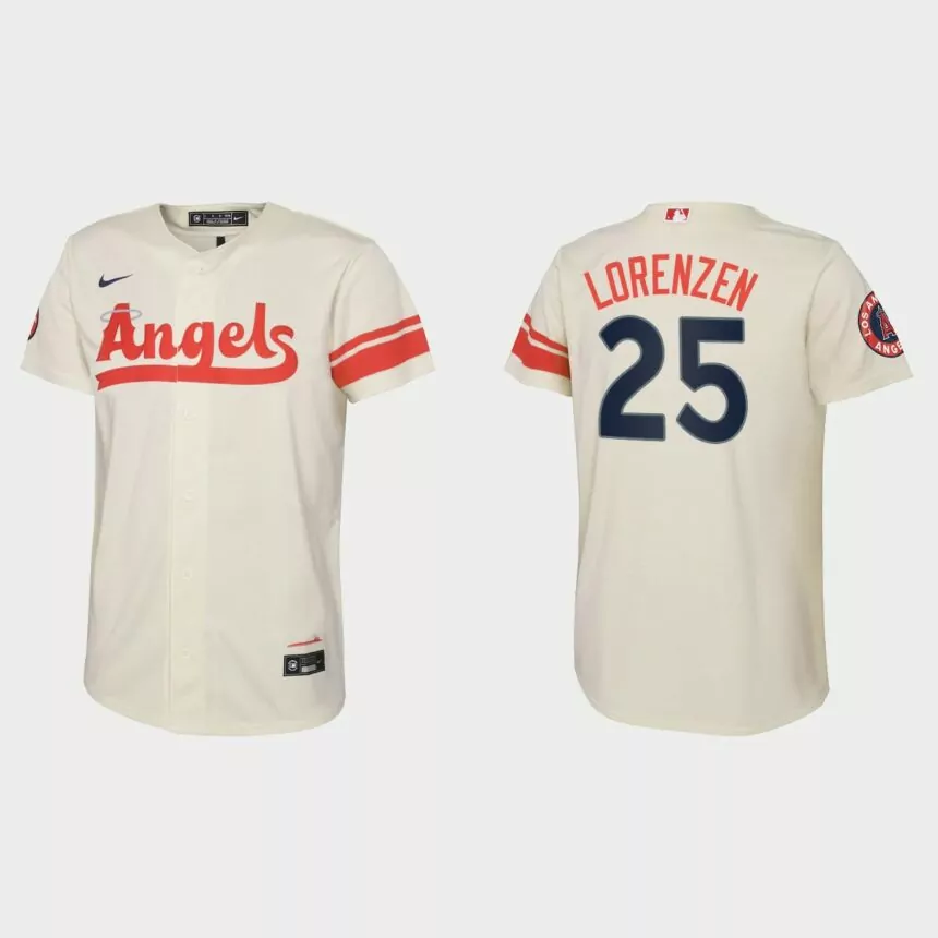Youth Los Angeles Angels Michael Lorenzen Cream 2022 City Connect Replica Jersey