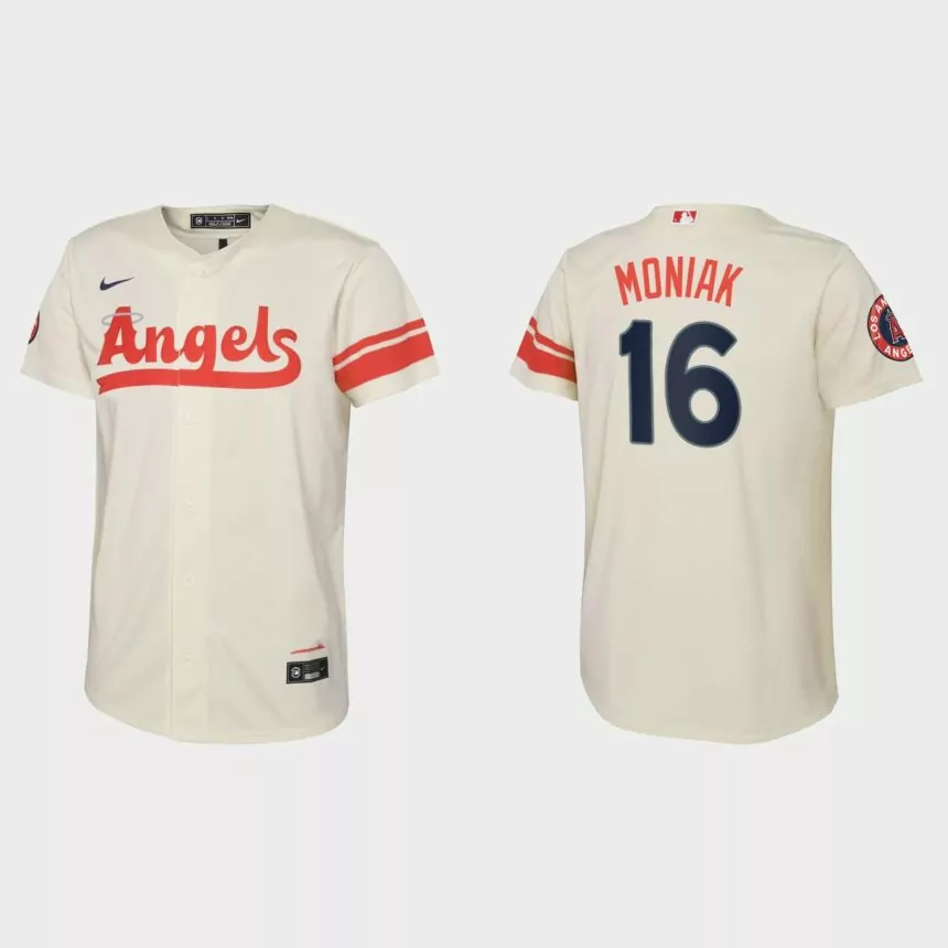 Youth Los Angeles Angels Mickey Moniak Cream City Connect Replica Jersey