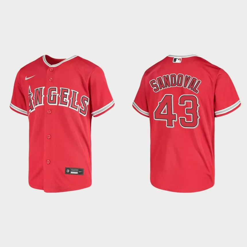 Youth Los Angeles Angels Patrick Sandoval Red Replica Jersey
