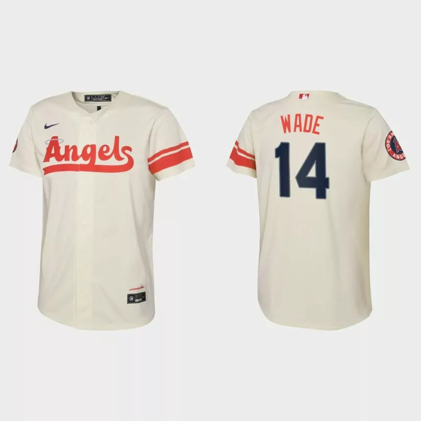 Youth Los Angeles Angels Tyler Wade Cream 2022 City Connect Replica Jersey