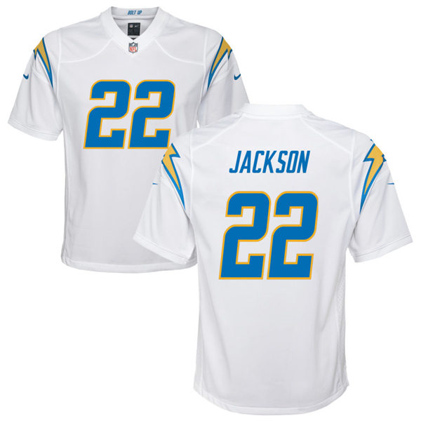 Youth Los Angeles Chargers #22 Justin Jackson Nike White Limited Jersey
