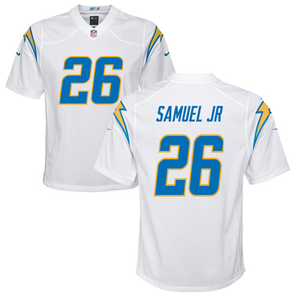 Youth Los Angeles Chargers #26 Asante Samuel Jr Nike White Limited Jersey