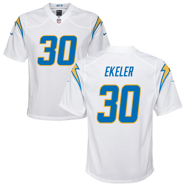 Youth Los Angeles Chargers #30 Austin Ekeler Nike White Limited Jersey