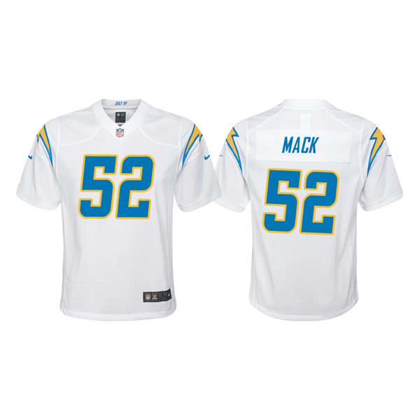 Youth Los Angeles Chargers #52 Khalil Mack Nike White Limited Jersey