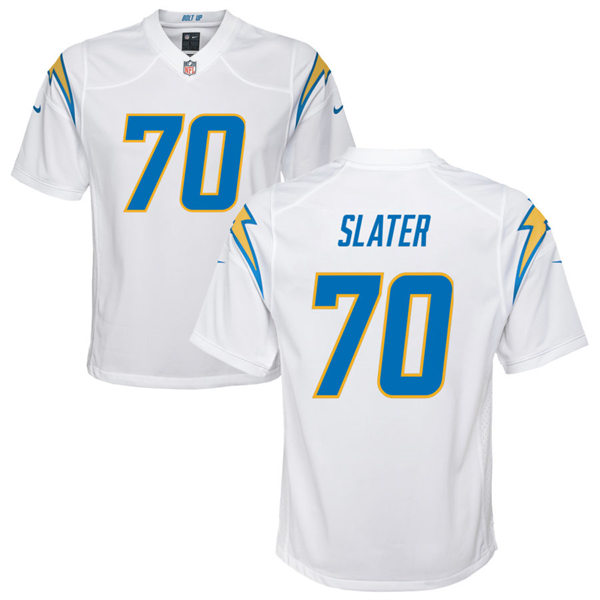 Youth Los Angeles Chargers #70 Rashawn Slater Nike White Limited Jersey