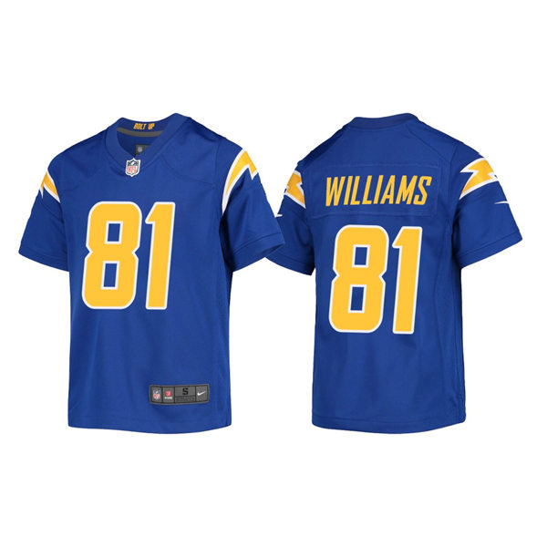 Youth Los Angeles Chargers #81 Mike Williams Nike Royal Gold 2nd Alternate Limited Jersey