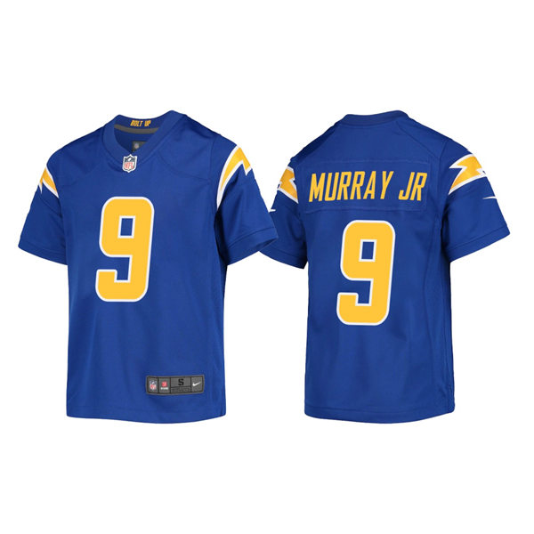 Youth Los Angeles Chargers #9 Kenneth Murray Jr. Nike Royal Gold 2nd Alternate Limited Jersey