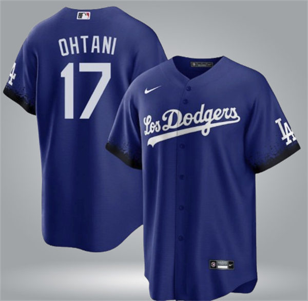 Youth Los Angeles Dodgers #17 Shohei Ohtani Nike Royal City Connect Jersey