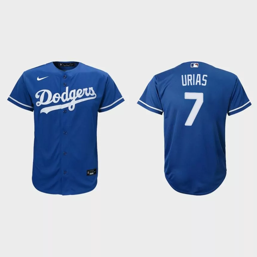 Youth Los Angeles Dodgers #7 Julio Urias Royal Replica Alternate Jersey