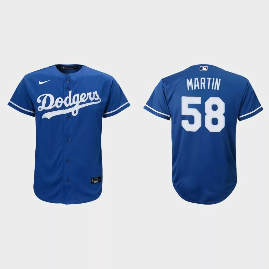 Youth Los Angeles Dodgers Chris Martin Royal Replica Alternate Jersey