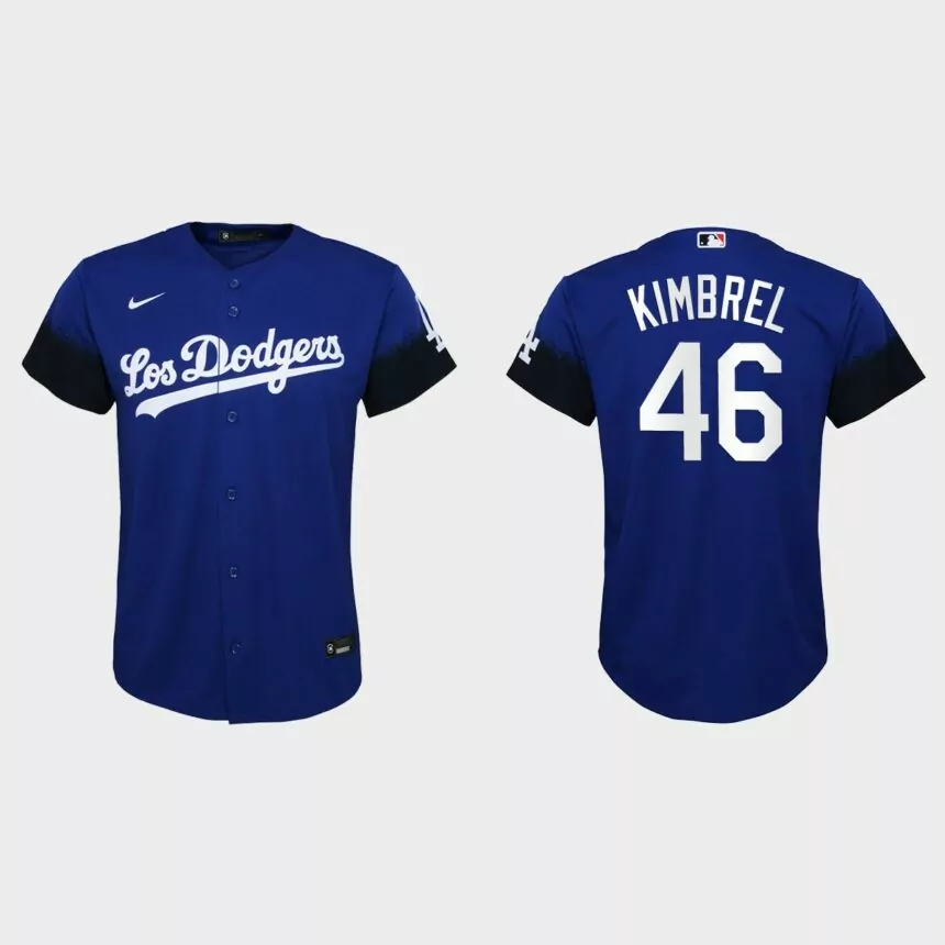 Youth Los Angeles Dodgers Craig Kimbrel Royal City Connect Replica Jersey