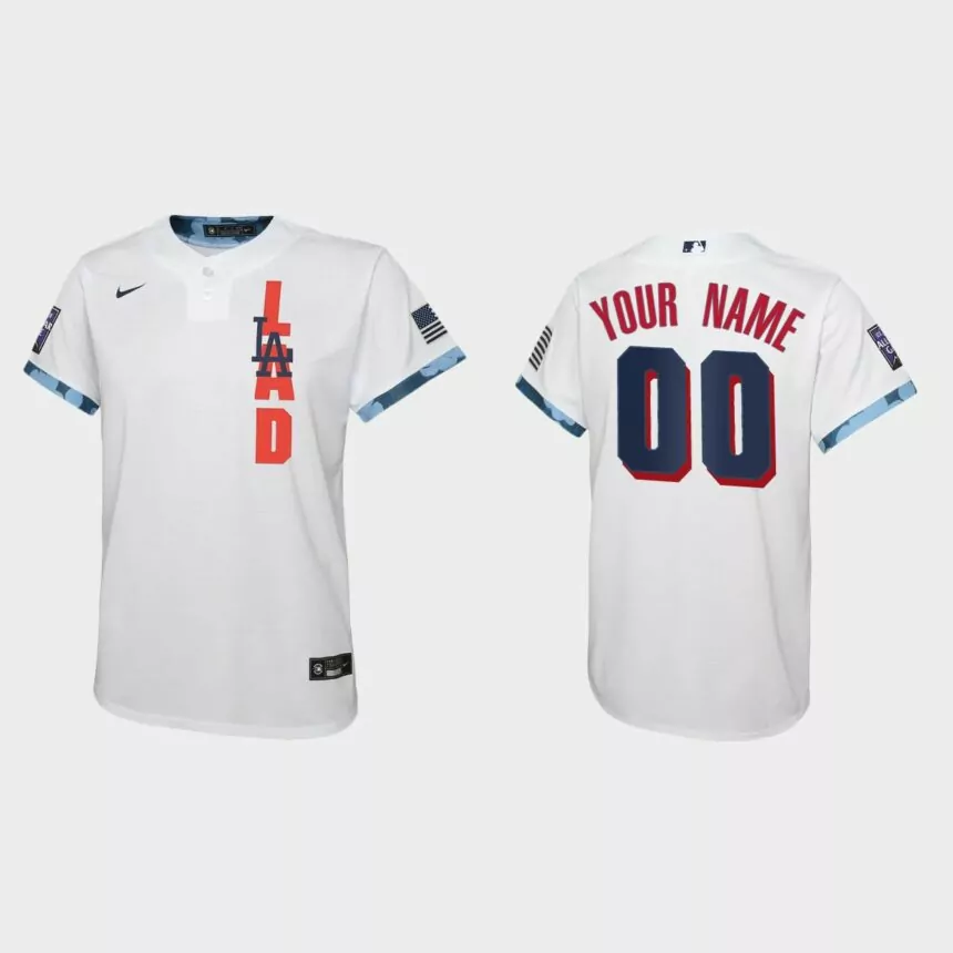 Youth Los Angeles Dodgers Custom White 2021 MLB All-Star Game Jersey