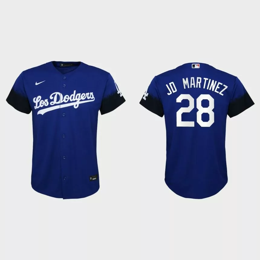 Youth Los Angeles Dodgers J.D. Martinez Royal City Connect Replica Jersey