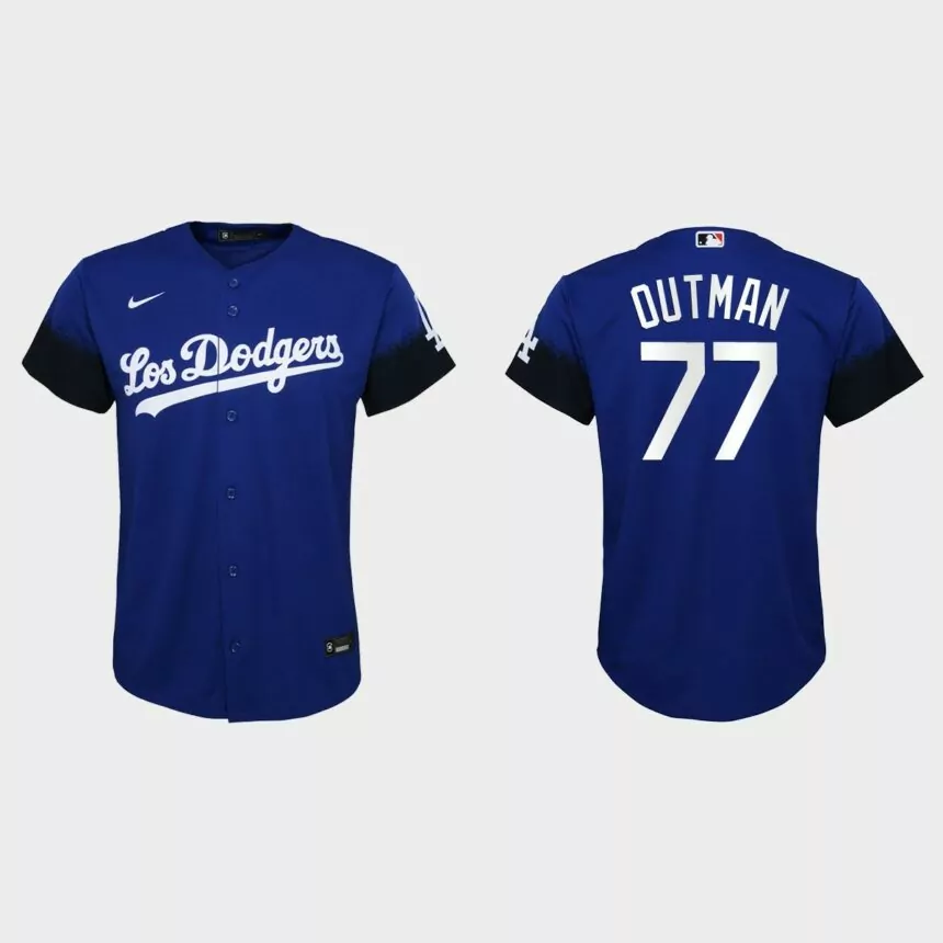 Youth Los Angeles Dodgers James Outman Royal City Connect Replica Jersey