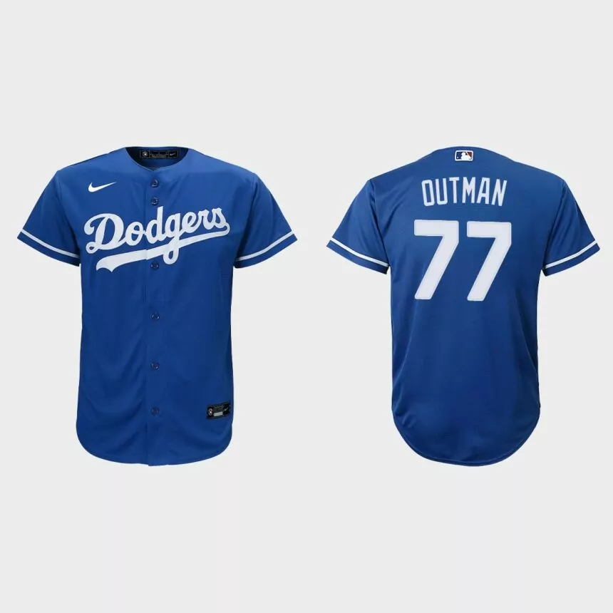 Youth Los Angeles Dodgers James Outman Royal Replica Alternate Jersey