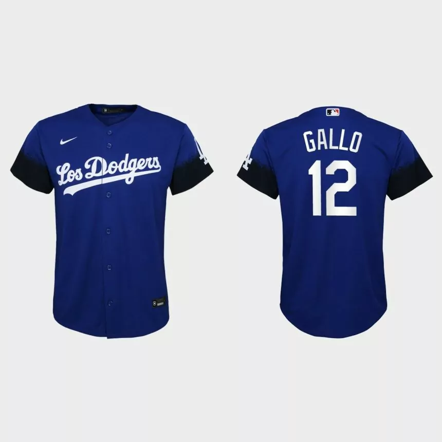 Youth Los Angeles Dodgers Joey Gallo Royal City Connect Replica Jersey
