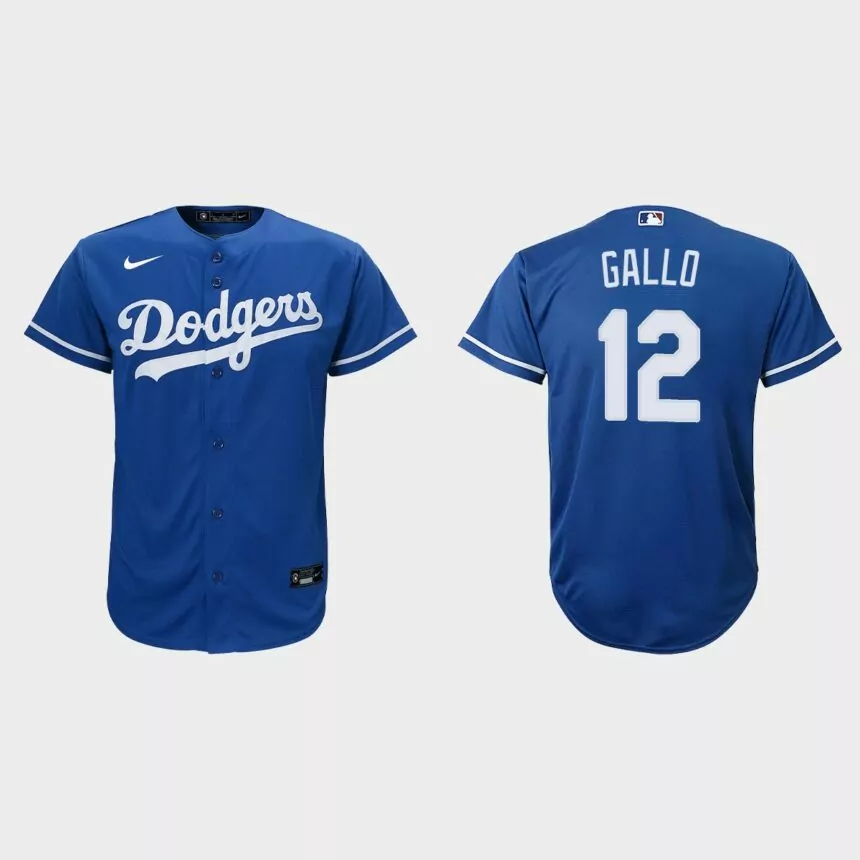 Youth Los Angeles Dodgers Joey Gallo Royal Replica Alternate Jersey