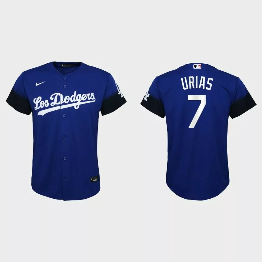 Youth Los Angeles Dodgers Julio Urias Royal 2021 City Connect Replica Jersey