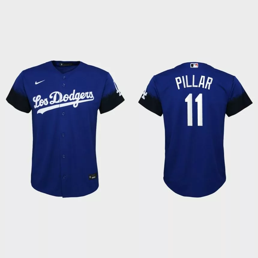 Youth Los Angeles Dodgers Kevin Pillar Royal City Connect Replica Jersey