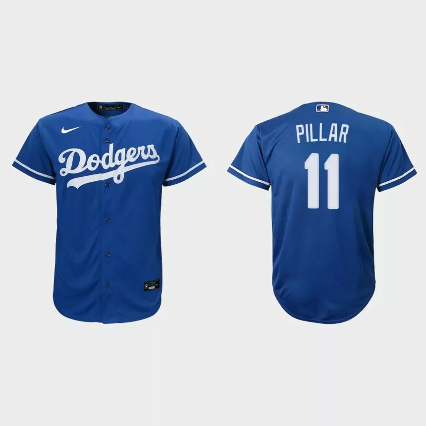Youth Los Angeles Dodgers Kevin Pillar Royal Replica Alternate Jersey