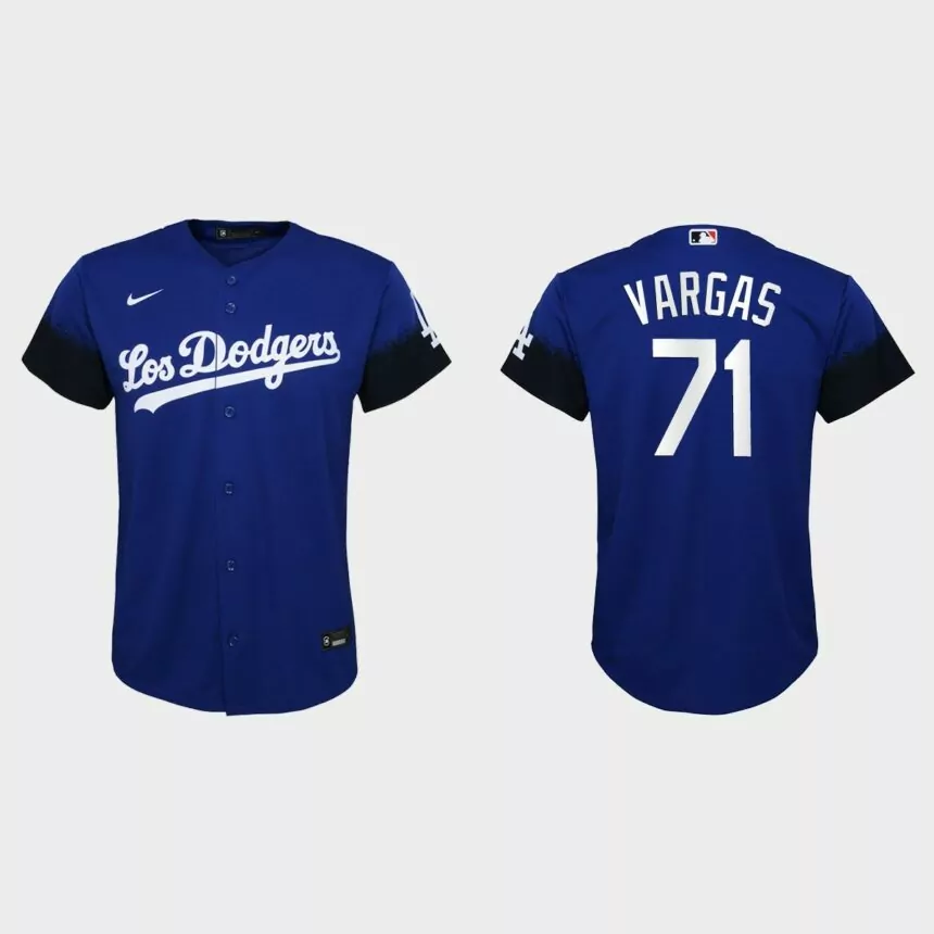 Youth Los Angeles Dodgers Miguel Vargas Royal City Connect Replica Jersey
