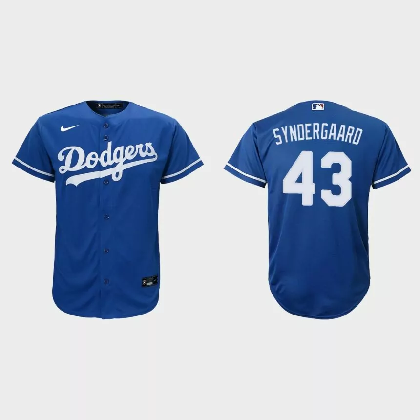 Youth Los Angeles Dodgers Noah Syndergaard Royal Replica Alternate Jersey