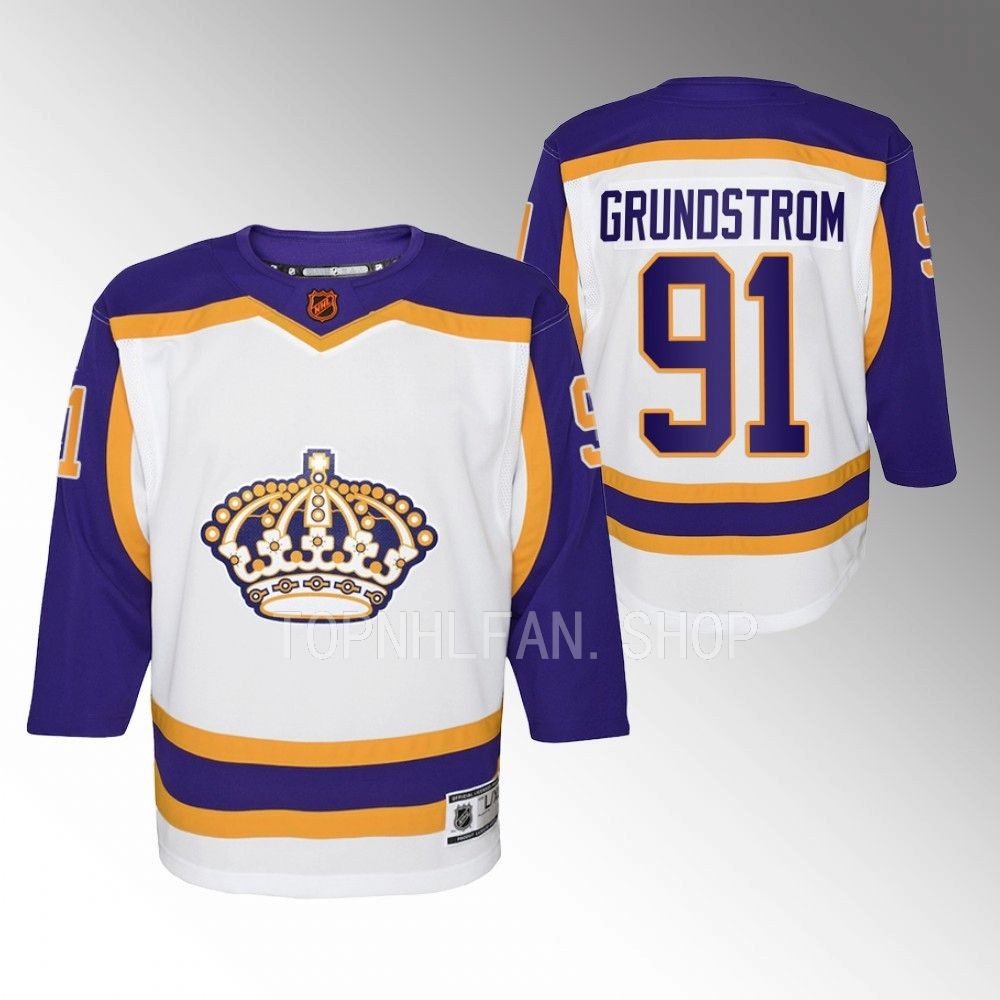 Youth Los Angeles Kings Carl Grundstrom 2022 Special Edition 2.0 Premier JerseyYouth Los Angeles Kings Carl Grundstrom 2022 Special Edition 2.0 Premier Jersey