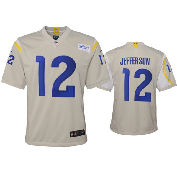 Youth Los Angeles Rams #12 Van Jefferson Nike Bone Limited Jersey