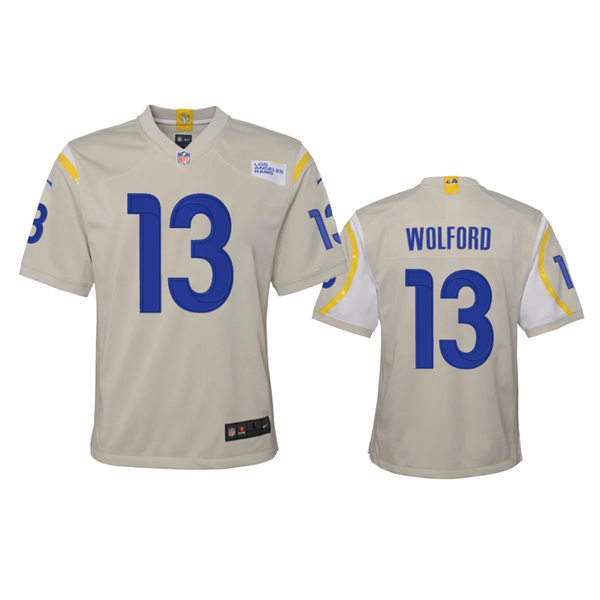 Youth Los Angeles Rams #13 John Wolford Nike Bone Limited Jersey