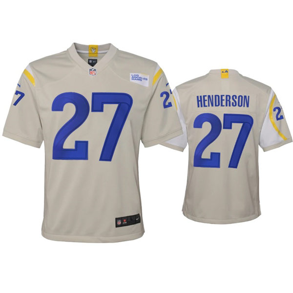 Youth Los Angeles Rams #27 Darrell Henderson Nike Bone Limited Jersey