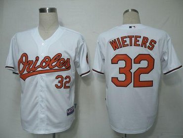 Youth MLB Baltimore Orioles #32 Matt Wieters White Cool Base Jersey