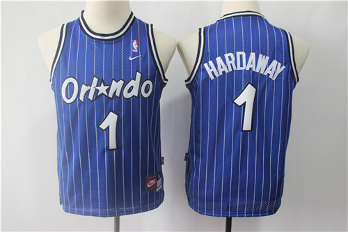 Youth Magic 1 Penny Hardaway Blue Youth Nike Throwback Jersey