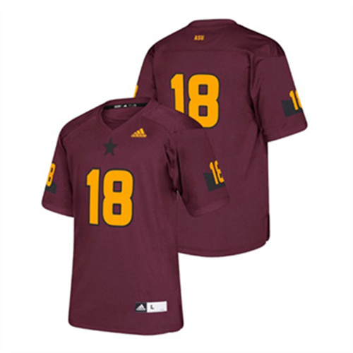 Youth Maroon Adidas College Football Arizona State Sun Devils Replica Jersey