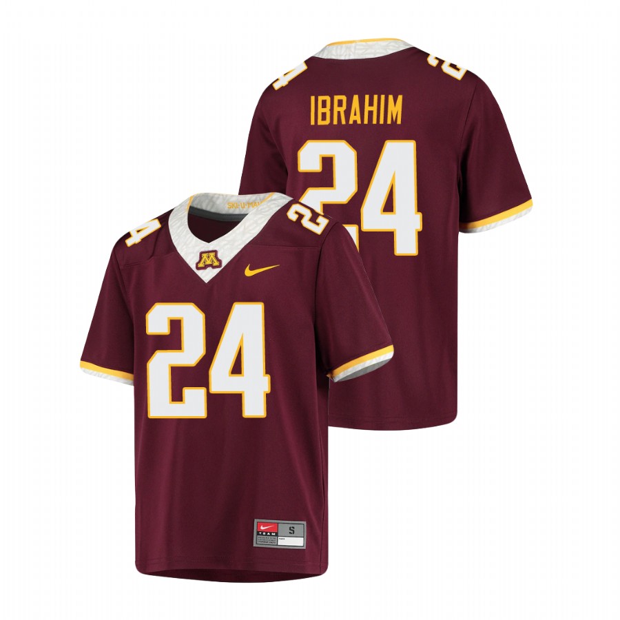 Youth Maroon Minnesota Golden Gophers Mohamed Ibrahim Untouchable Football Jersey