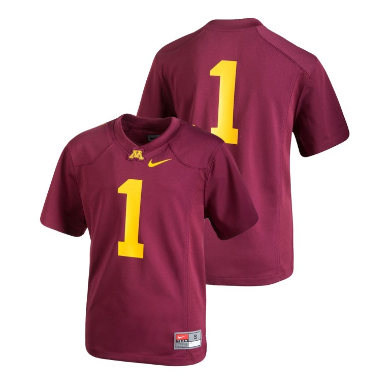 Youth Maroon Nike College Football Minnesota Golden Gophers Team Replica Jersey