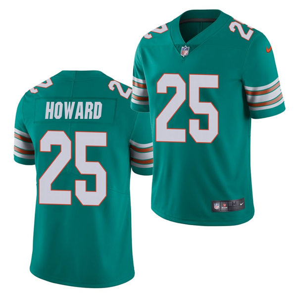 Youth Miami Dolphins #25 Xavien Howard Nike Aqua Retro Alternate Vapor Limited Jersey