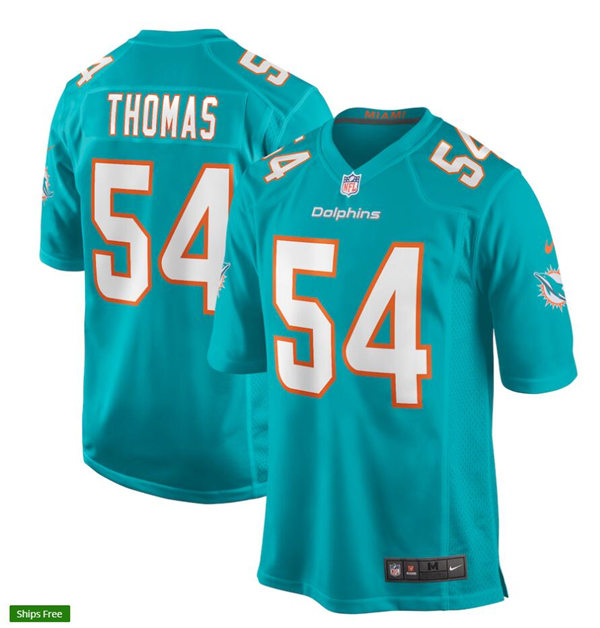 Youth Miami Dolphins Retired Player #54 Zach Thomas Nike Aqua Vapor Limited Jersey
