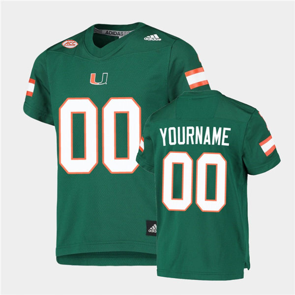 Youth Miami Hurricanes Custom Chad Thomas George Mira Vinny Testaverde Jim Dooley Bernie Kosar Frank Gore 