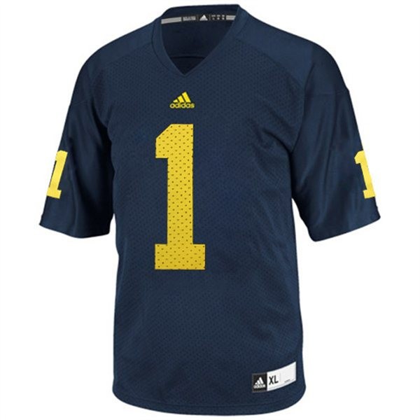 Youth Michigan Wolverines #1 Braylon Edwards Blue Football Jersey