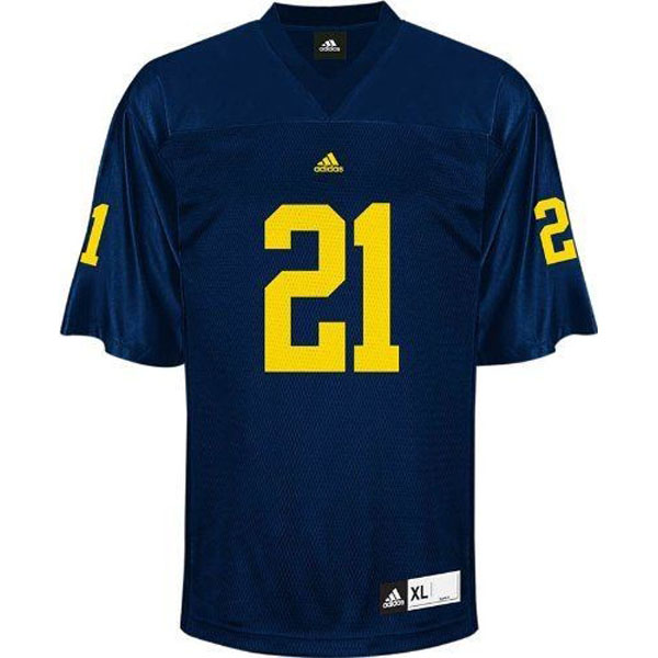 Youth Michigan Wolverines #21 desmond Howard Blue Football Jersey