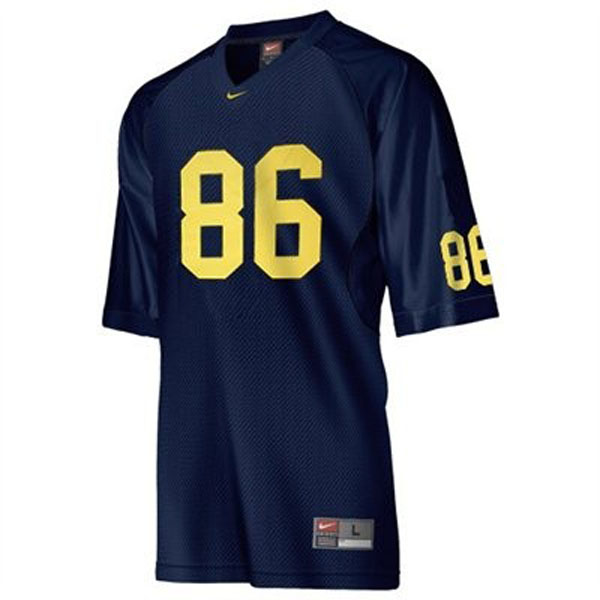 Youth Michigan Wolverines #86 Mario Manningham Blue Football Jersey
