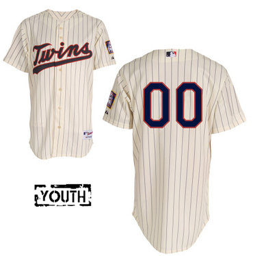 Youth Minnesota Twins Authentic Personalized Alternate Home 3 White MLB Jersey