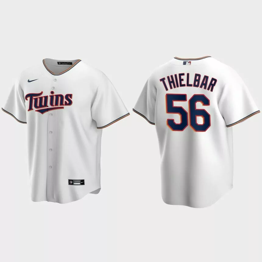 Youth Minnesota Twins Caleb Thielbar White Replica Home Jersey