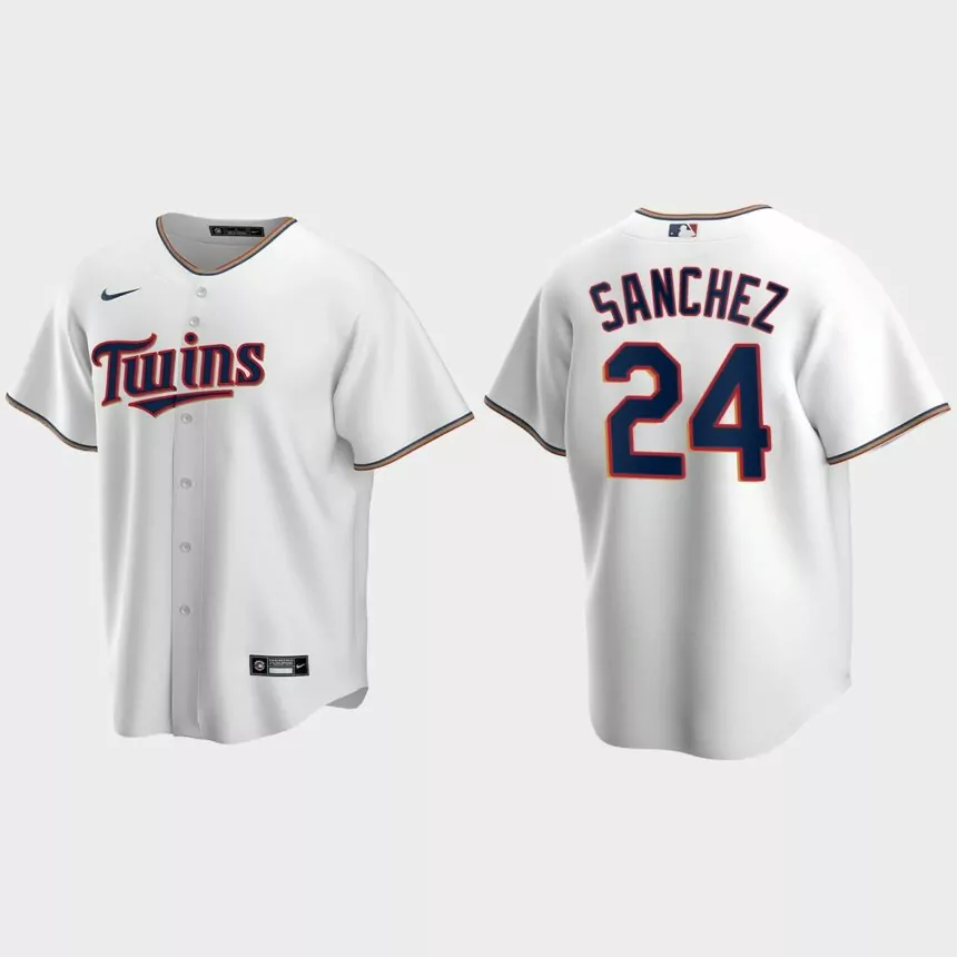 Youth Minnesota Twins Gary Sanchez White Replica Home Jersey