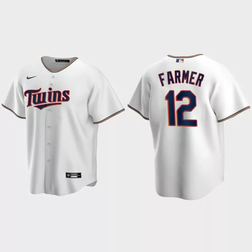 Youth Minnesota Twins Kyle Farmer White Replica Home Jersey